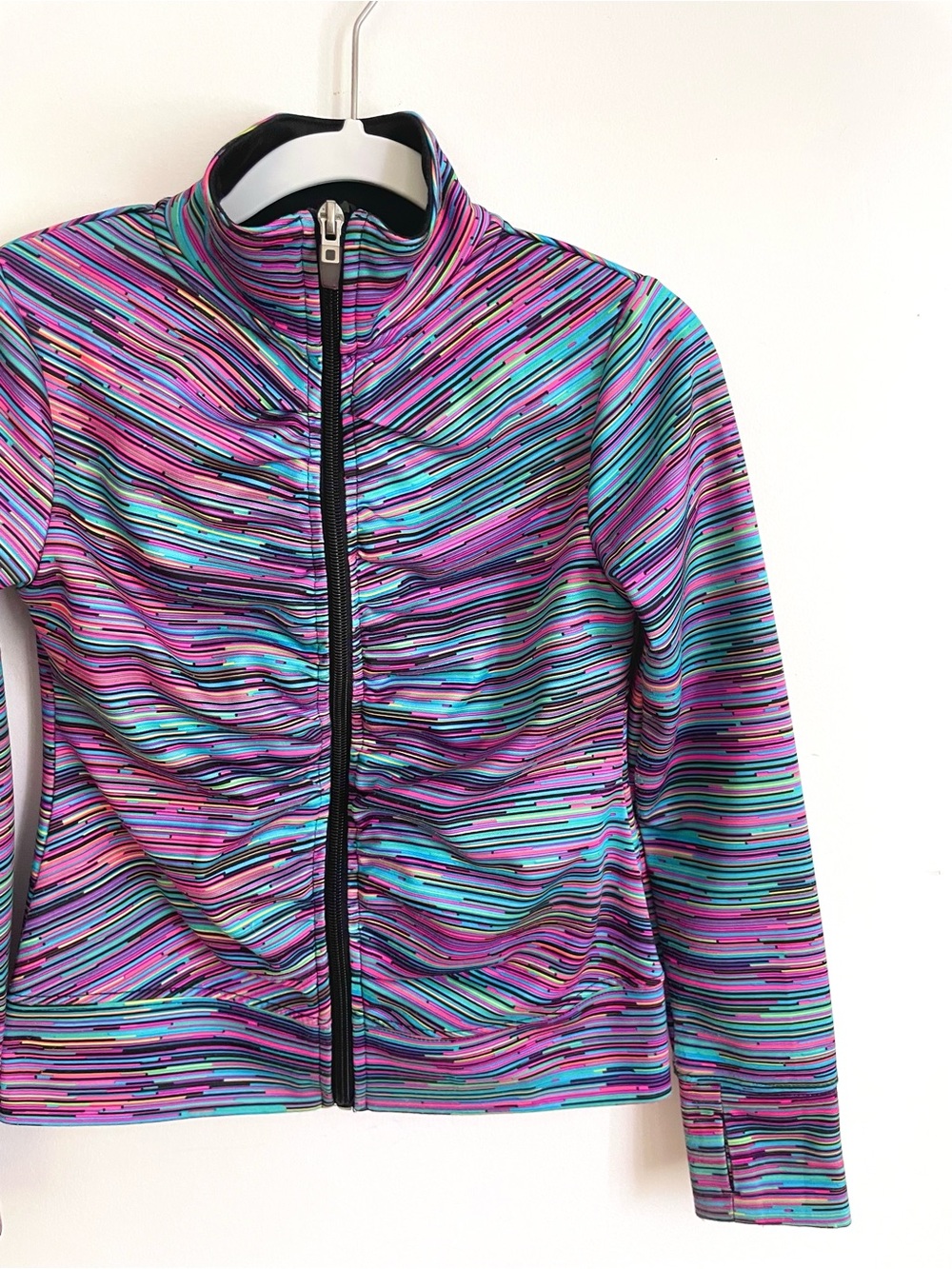 $10 💥Champion Thumb Holes Ruched Duo Dry Yoga Active Jacket, Full Zip-Up
